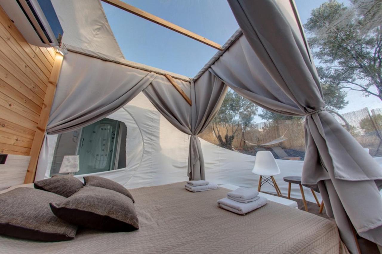 Hotel Bubble Tent Nea Moudania Exterior foto