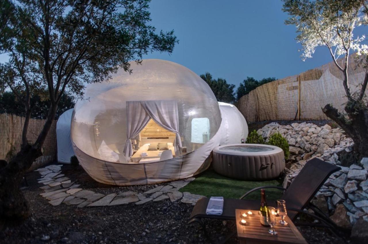 Hotel Bubble Tent Nea Moudania Exterior foto