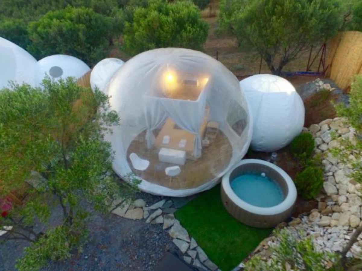 Hotel Bubble Tent Nea Moudania Exterior foto