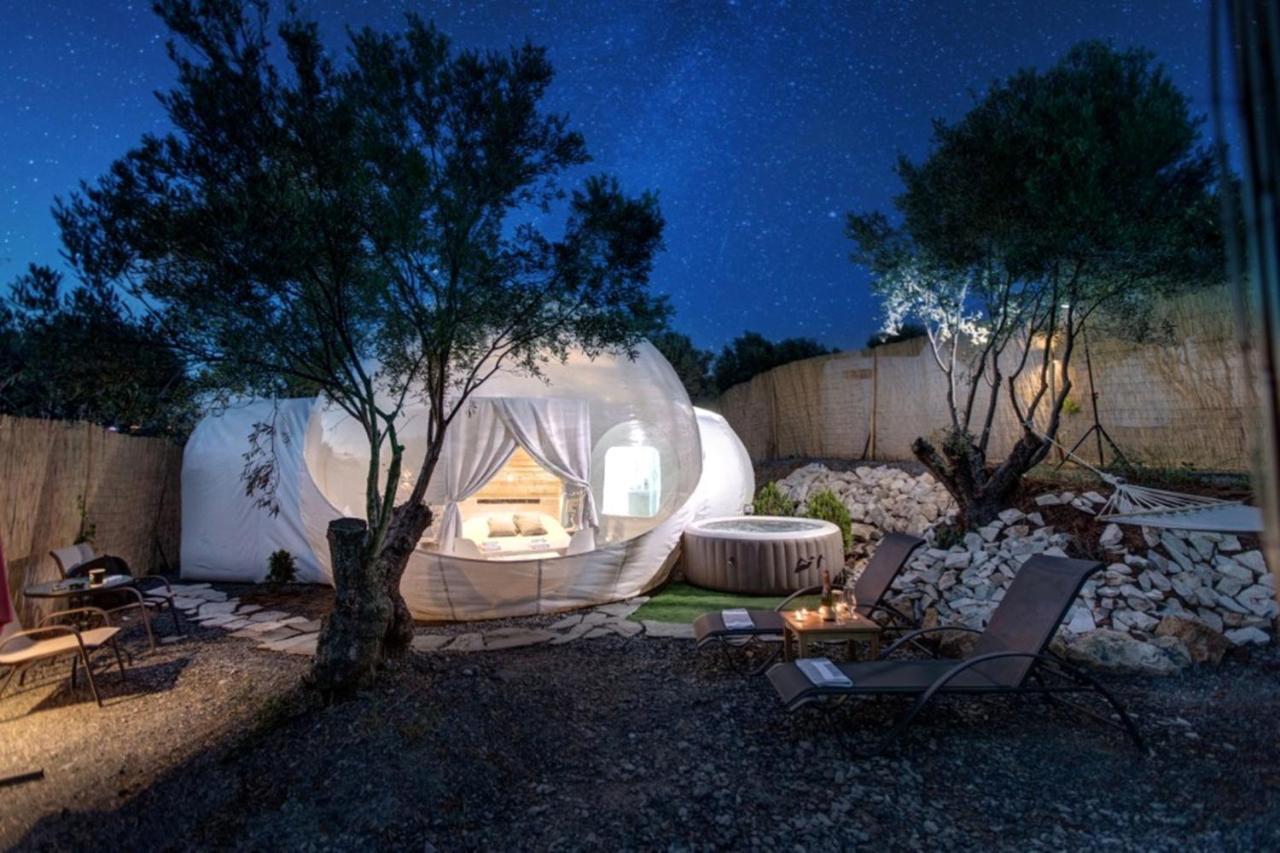 Hotel Bubble Tent Nea Moudania Exterior foto