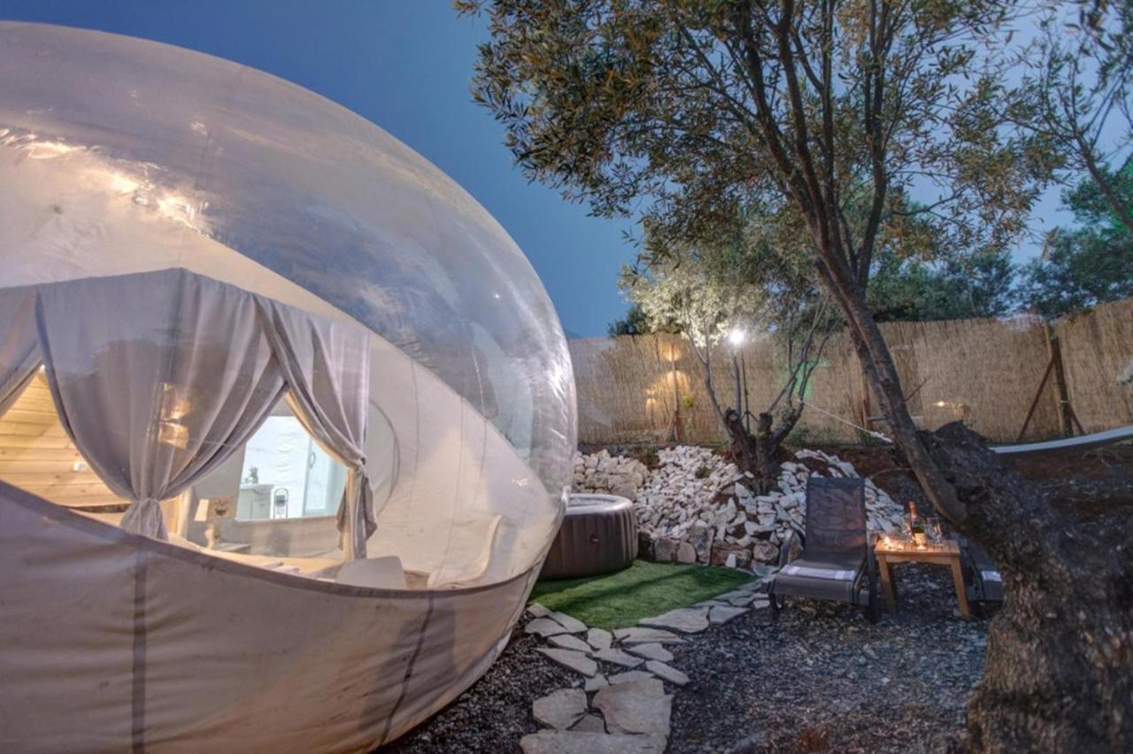 Hotel Bubble Tent Nea Moudania Exterior foto