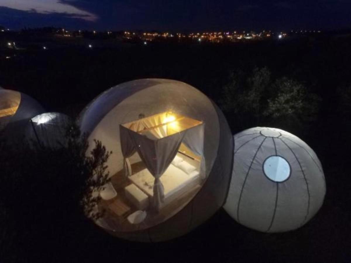 Hotel Bubble Tent Nea Moudania Exterior foto